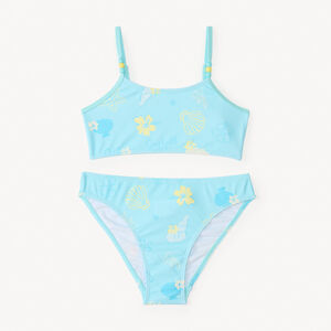 Maillot de bain 2 pièces imprimé coquillages fantaisie pour bébé fille 