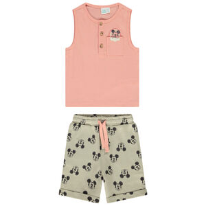 Ensemble 2 pièces débardeur + bermuda imprimé Mickey Disney pour bébé garçon 