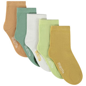 Lot de 5 paires de chaussettes unies pour garçon 
