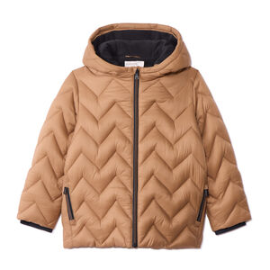 Doudoune doublée et unie effet croisillon fantaisie pour garçon  