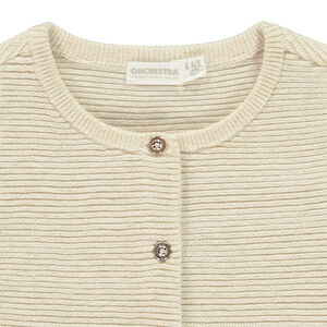 Gilet en tricot texturé scintillant pour fille 