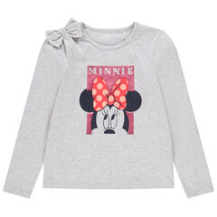 T-shirt manches longues Minnie Disney à sequins pour enfant fille , Orchestra