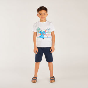 T-shirt met korte mouwen met Stitch print van Disney voor jongens 