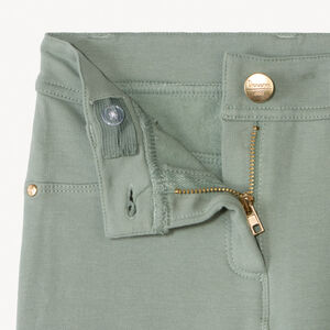 Pantalon skinny en molleton uni fille 