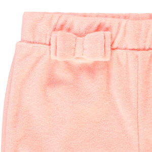 Effen badstof short voor baby meisjes 