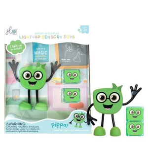 Badspeelgoed 1 Figuurtje & 2 blokjes lichtgevend 3jaar+ Pippa Green 