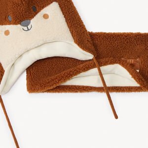 Set muts en snood vos fantasie voor babyjongens 