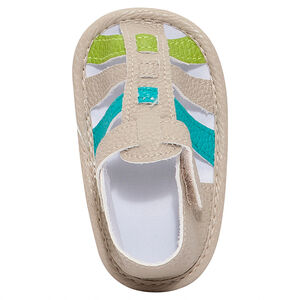 Nu-pieds à lanières contrastées 