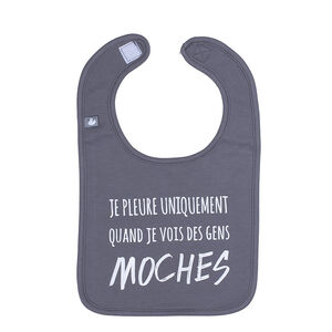 Bavoir "Je pleure uniquement..." 