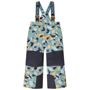 Pantalon de ski imprimé à bretelles amovibles garçon 