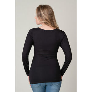 Langarmige zwangerschap en borstvoeding T-shirt 
