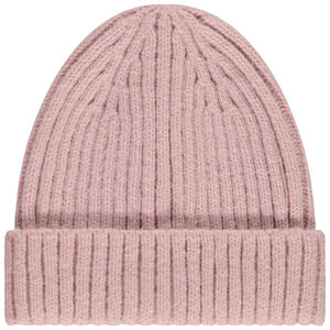 Bonnet en tricot uni pour bébé fille 