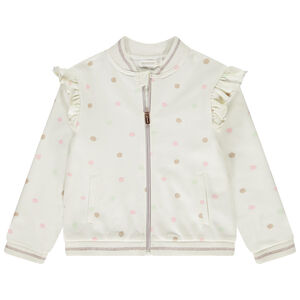 Vest teddy in fleece met schelpenprint meisjes 
