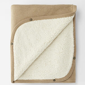 Couverture Teddy multifonctionnelle 95x75cm Marron 