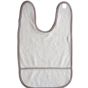 Bavoir velcro- Small - Crème 