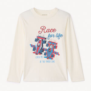 T-shirt manches longues printé pour garçon 