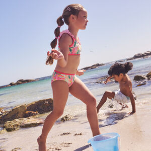 Tweedelig tropisch geprint badpak voor meisjes 