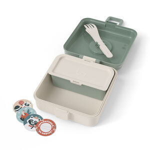 Lunchbox personnalisable 850ml Snacky avec couverts Raccoon 