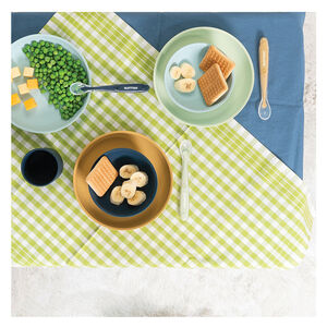 Set van 4 siliconen servies - Grijs 