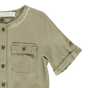 Korte jumpsuit met fantasiedetails voor meisjes 