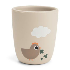 Mini beker in silicone Tiny Farm Zand 