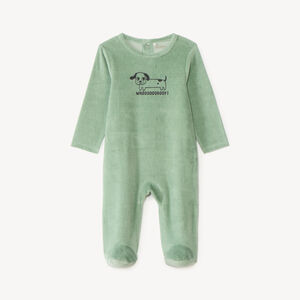 Dors-bien voor babyjongens in schattige fluwelen print. 