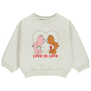 Sweat oversize print pailleté Les Bisounours pour bébé fille 