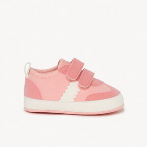 Lage sneakers met band voor babymeisje 
