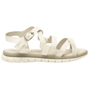 Sandales blanches à brides brillantes pour fille 