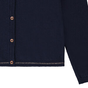 Effen vest van tricot voor meisjes 