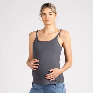 Débardeur d'allaitement uni à bretelles fines 