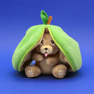 Peluche Flipetz 2 en 1 Crocket le chien/pomme verte 