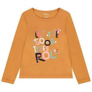 Lange mouwen T-shirt met fantasieprint en pailletten voor meisjes 