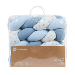 Decoratieve vlecht Tiny Flowers - Blauw 