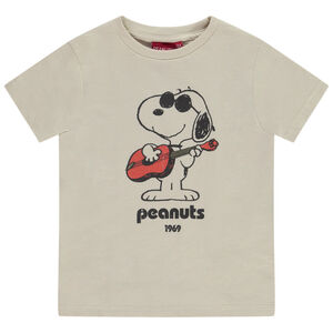 T-shirt met korte mouwen print Snoopy voor jongen 