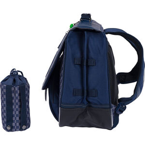 Cartable Romain avce poche pour gourde - gris 