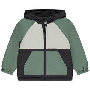 Parka met colour block effect en jersey voering voor jongens 