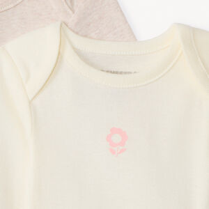 Set van 5 bodies met lange mouwen en print voor meisjes 