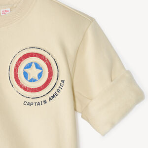 Sweat voor babyjongens van fleece met Captain America Marvel-motief 