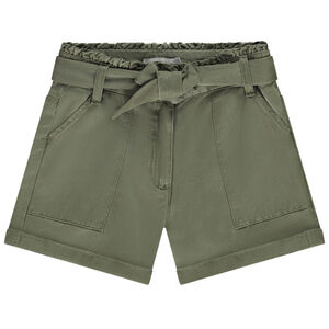 Short paperbag avec ceinture à nouer pour fille 