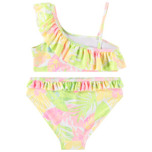 Maillot de bain 2 pièces imprimé jungle acidulée fille 