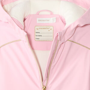 Waterafstotende unisex parka met capuchon en rits. 