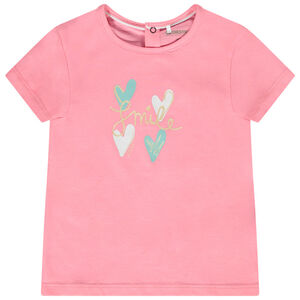 T-shirt manches courtes en jersey print fantaisie pour bébé fille 