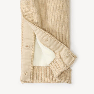 Combinaison naissance en tricot doublée velours 