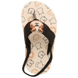 Tongs à bride souple imprimés avec badge tigre pour bébé garçon 