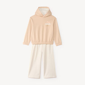 Jogging set met fleece hoodie voor meisjes 