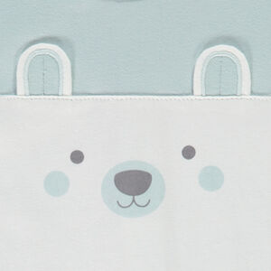 Korte 2-delige set van badstof met berenpatroon voor babyjongen 