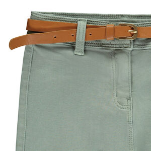 Jean overdyed large avec ceinture pour fille  