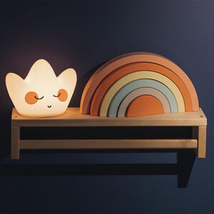 Nachtlampje Fifi Lantrope in siliconen in de vorm van een kroon met zacht aanraaklicht op 3 niveaus 