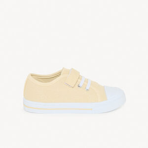 Lage sneakers van stof met elastische veters en klittenband jongens 